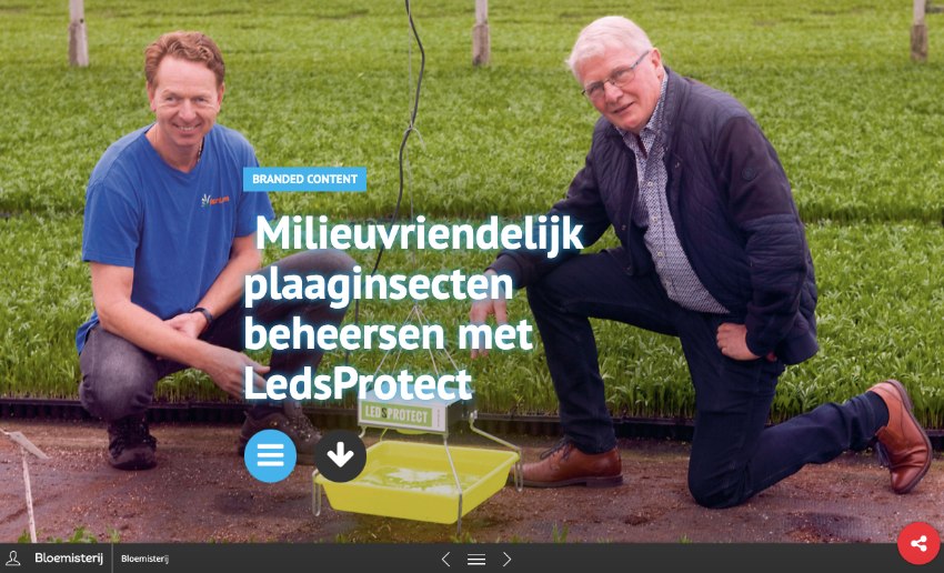 Milieuvriendelijk plaaginsecten beheersen met LedsProtect